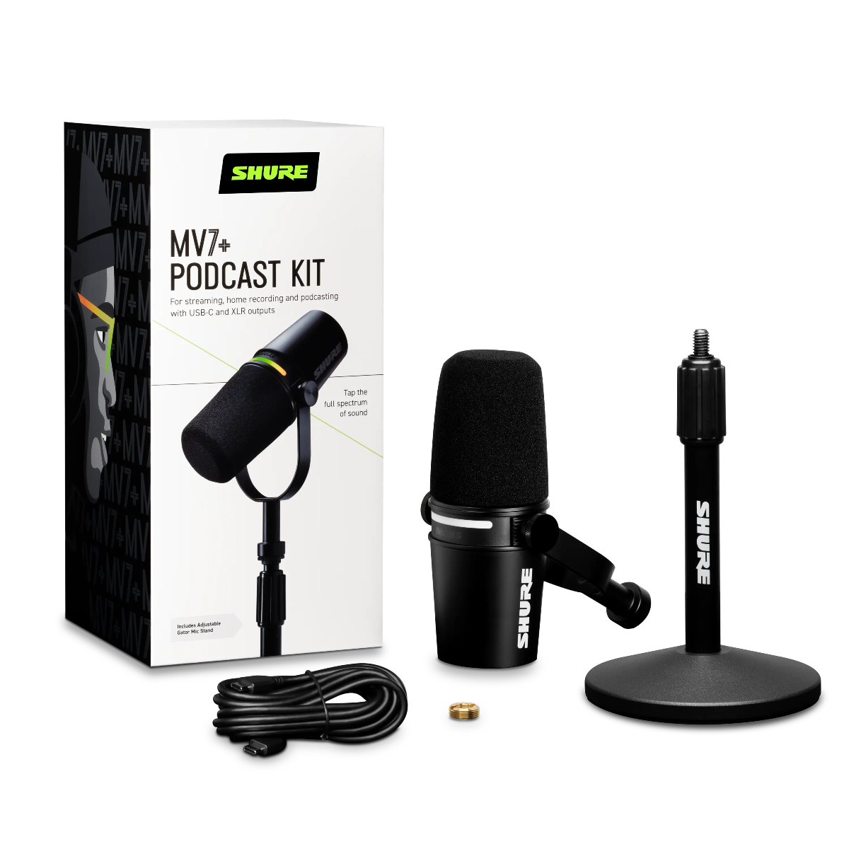 Shure MV7+ Podcast Microphone (Open Box)