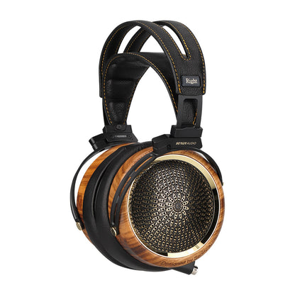 Sendy Audio Peacock Open-Back Planar Magnetic Headphone (Open Box) Cracked Wood on Earcups