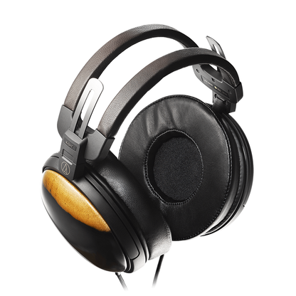 Audio-Technica ATH-AWKG Audiophile Closed-back Dynamic Wooden Headphones with ZMF Earpads