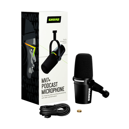 Shure MV7+ Podcast Microphone (Open Box)