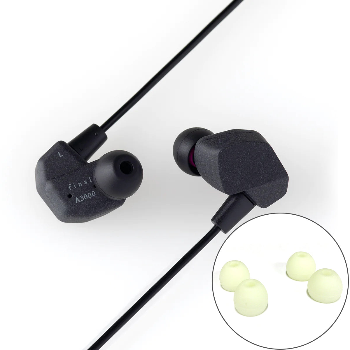 Final Audio A3000 Earphones (+free Glow-in-the-Dark tips)