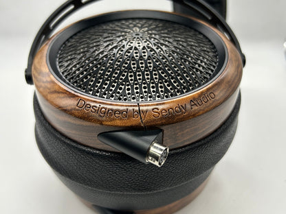 Sendy Audio Peacock Open-Back Planar Magnetic Headphone (Open Box) Cracked Wood on Earcups