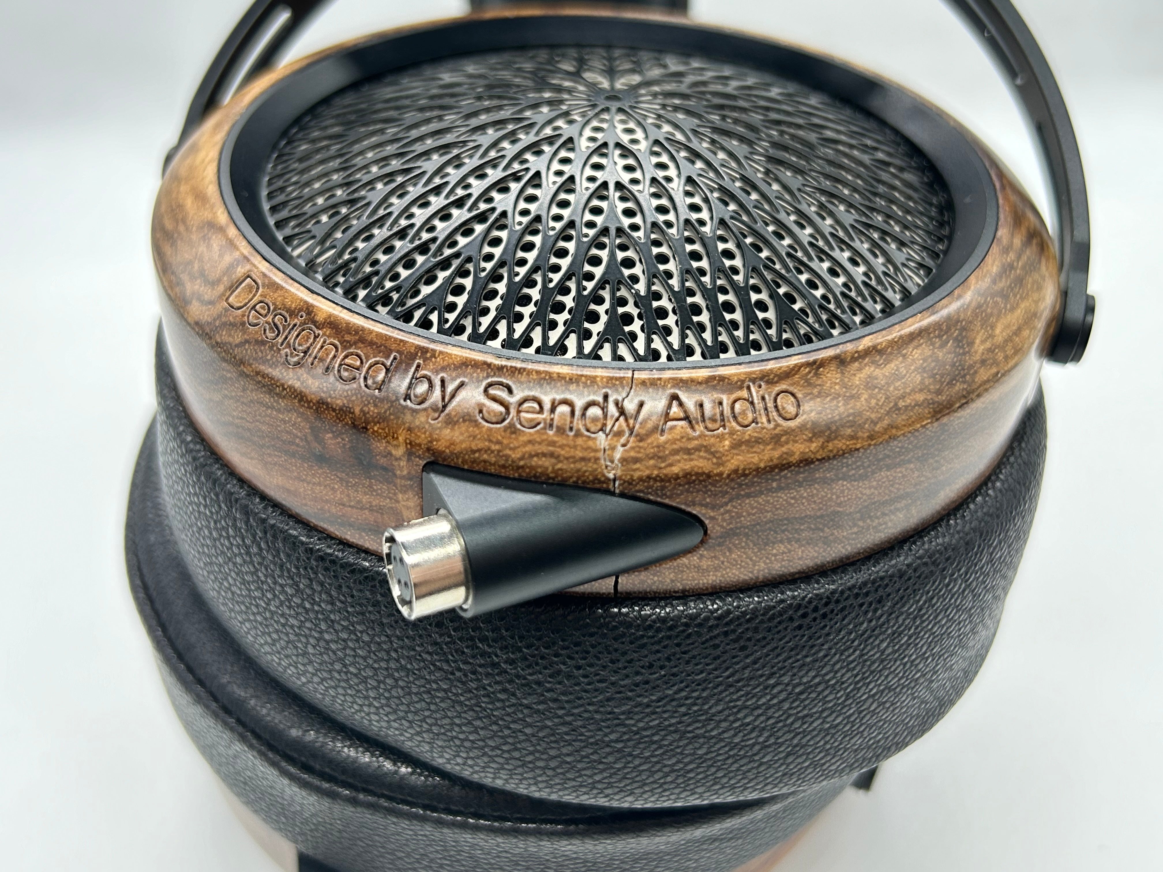 Sendy Audio Peacock Open-Back Planar Magnetic Headphone (Open Box) Cracked Wood on Earcups