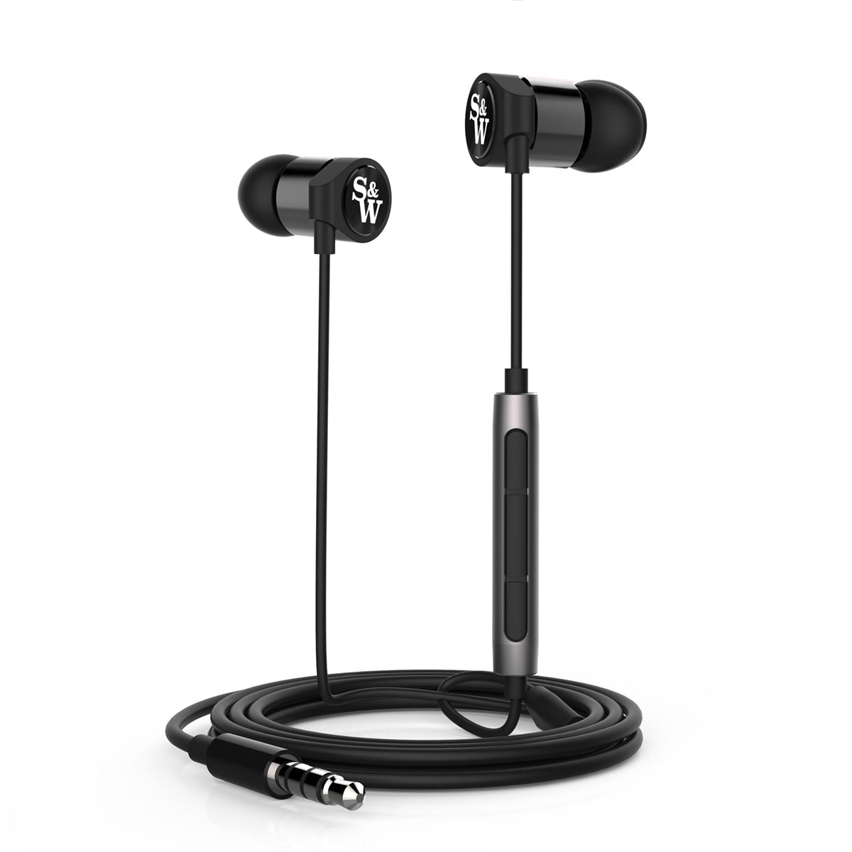 Strauss & Wagner EM205 Earbuds with 3.5mm Connection And Mic+Remote (Open box)