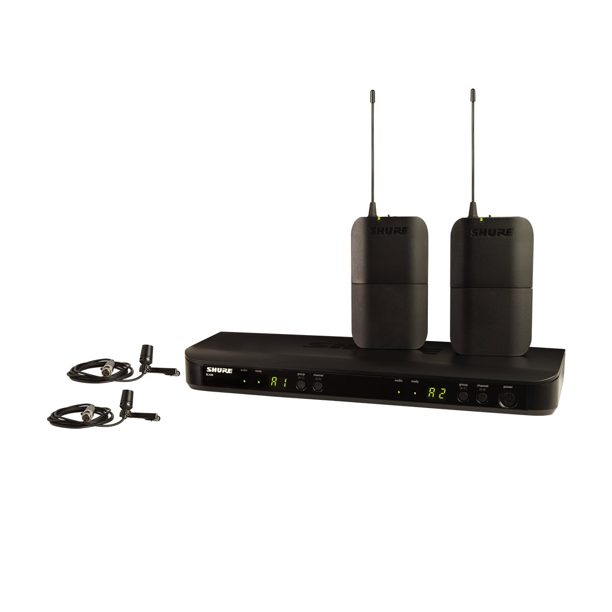 Shure BLX188/CVL Wireless Dual Presenter System with two CVL Lavalier Microphones